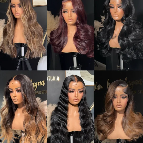 Custom Wigs Made from 100% Human Hair | Full Lace & Glueless Options | Natural Hairline | Factory Direct Supply