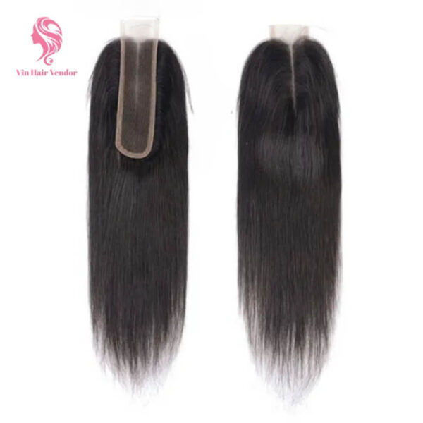 Premium 2x6 Lace Closure Human Hair Natural Hairline Free Part Heat Safe Wholesale Bleached Knots Pre Plucked HD