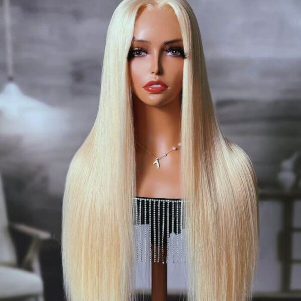 613 Straight Full Lace Human Hair Wig Brazilian Virgin Blonde 13x6 Deep Parting Heat Resistant Custom Density  4  Product Description (Google & Alibaba SEO Friendly) The 613 Straight Full Lace Human Hair Wig is crafted from premium 100% virgin human hair to deliver a flawless, natural-looking blonde