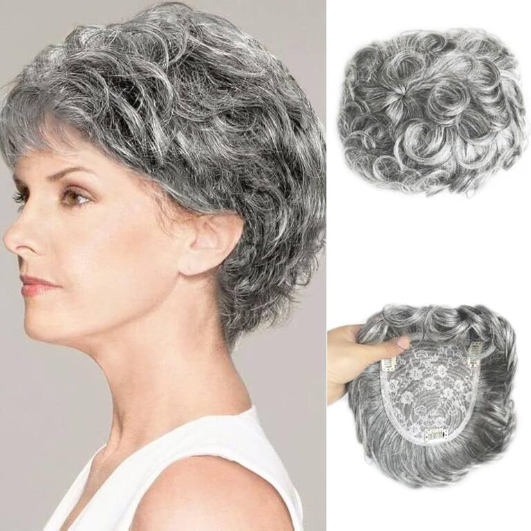 This Salt and Pepper Curly Silk Base Human Hair Topper is designed for women seeking natural coverage, realistic scalp appearance, and effortless blending with gray or transitioning hair. Crafted with a premium silk base, the topper creates a true-to-life scalp illusion by concealing visible knots, making the parting look clean and natural from every angle. Made from 100% ethically sourced human hair, this topper delivers soft movement, resilient curls, and long-lasting wear. The salt-and-pepper color blend is carefully balanced to match mixed gray tones, eliminating harsh contrasts and ensuring seamless integration with natural hair. Each unit is handmade for consistent density and curl definition, while the breathable base provides comfort for all-day wear, even in warm climates. The topper features secure pressure-sensitive clips that attach firmly without pulling or damaging natural hair. It is ideal for covering thinning areas at the crown or part line and can be styled with heat tools (within recommended temperatures), washed, and maintained like your own hair. Suitable for daily wear, professional settings, and special occasions, this topper offers confidence with a lightweight, undetectable finish. Key Benefits Realistic silk base for natural scalp look Salt and pepper curly texture for mature, blended tones Breathable, lightweight construction Secure clips for stable, damage-free attachment Heat-friendly human hair for versatile styling Technical Specification Table Specification Details Product Type Human Hair Topper Base Type Silk Base (Scalp Illusion) Hair Material 100% Human Hair Hair Color Salt and Pepper (Gray Blend) Texture Curly Base Size Options Customizable (Standard sizes available) Density Natural to Medium (Custom options available) Attachment Pressure-Sensitive Clips Cap Construction Handmade, Breathable Heat Styling Yes (Recommended ≤180°C) Hair Length Multiple lengths available Weight Lightweight (Varies by size & length) Suitable For Crown thinning, part coverage Maintenance Washable, reusable