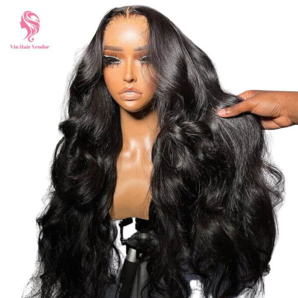 Full Lace Body Wave Wig Raw Human Hair Natural Hairline Unprocessed Virgin Cuticle Aligned for Styling