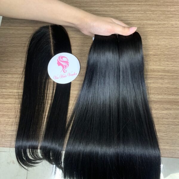Natural Straight Hair Weave 100% Human Hair Bundles Cuticle Aligned, Silky Texture, Tangle Free