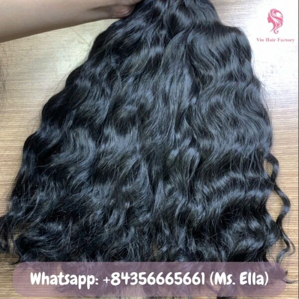 Raw Natural Wavy Hair Weave 100% Unprocessed Human Hair Bundles Wholesale OEM Supply Cuticle Aligned Long Lasting
