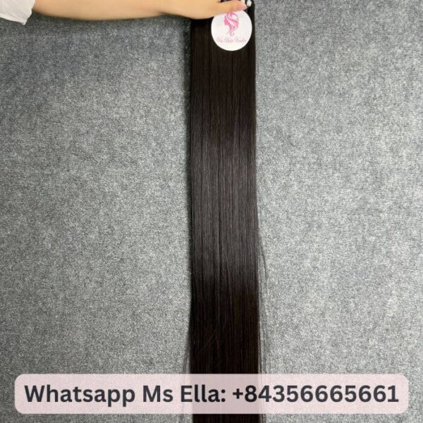 Raw Vietnamese Hair Weft 14 Inches R2 Natural Brown Double Drawn Cuticle Aligned Virgin Human Hair
