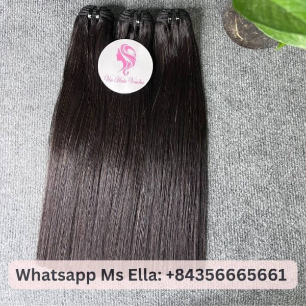 Raw Vietnamese Hair Weft 8 Inches RW1 | 100% Unprocessed Human Hair, Double Drawn, Natural Straight Texture